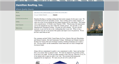 Desktop Screenshot of hamiltonroofinginc.com